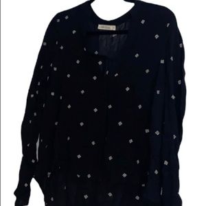 Split Neck Button Front Shirt